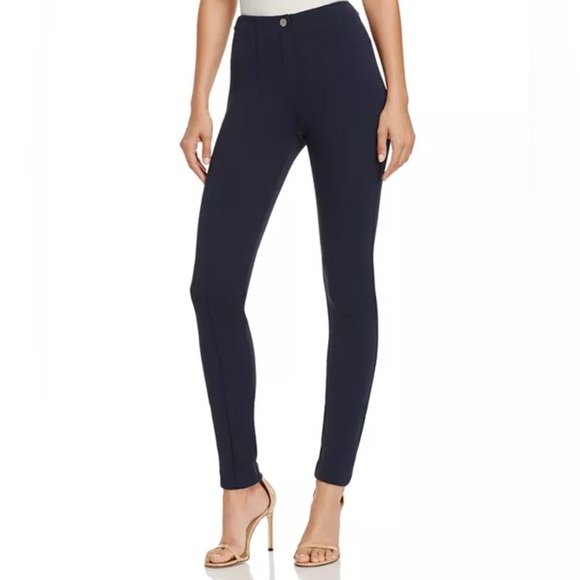 Theory Women’s Mid Rise Old Money‎ Preppy Officewear Skinny Stretch Pants Blue 6 - Picture 1 of 10